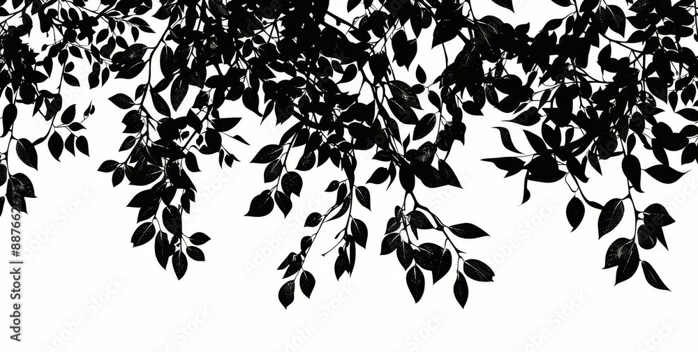 Poster the leaves of a tree form a modern background that can be used for artwork compositions