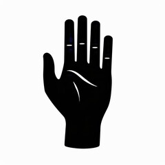 Obraz premium An editable EPS10 template for palms, hand icons, filled flat signs, solid pictograms and logo illustrations.