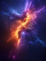 Obraz premium Abstract Nebula in Space