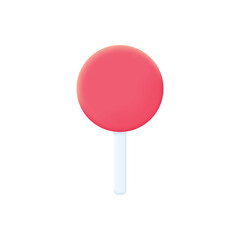 3d pin realistic icon vector concept