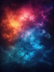 Naklejka premium Abstract Nebula Space Background Illustration