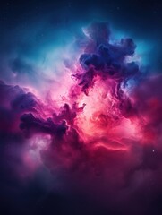 Fototapeta premium Abstract Nebula Space Background Illustration