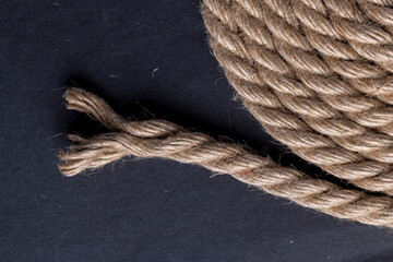 a close-up of a piece of rope for industrial use