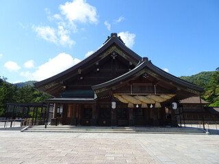日本 出雲大社 拝殿 島根県出雲市大社町杵築東 写真