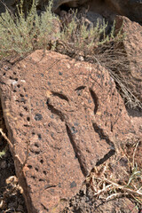 Khachkar, near the Church of St. Stepanos on the island of Kos, Armenia 7th century.
