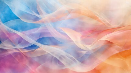 Fototapeta premium Background with swirling pastel colors geometric shapes like a Seder Plate