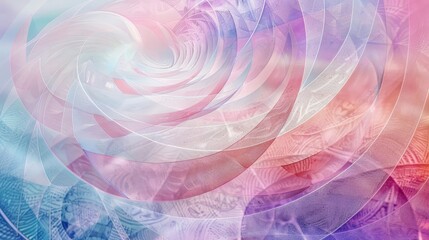 Obraz premium Abstract background with pastel swirls geometric Seder Plate patterns wallpaper