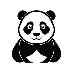 Panda Silhouette Vector illustration 