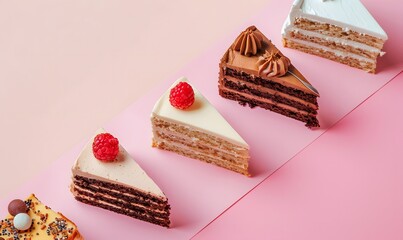 Different pieces of cake, Generative AI