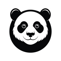 Panda Silhouette Vector illustration 