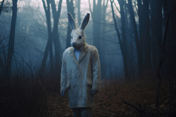 動物, うさぎ, 人間, 怪物, 兎人間, ホラー, ファンタジー, ハロウィーン, animal, rabbit, human, monster, rabbit man, horror, fantasy, halloween
