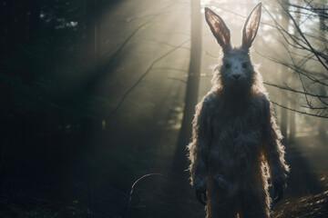 動物, うさぎ, 人間, 怪物, 兎人間, ホラー, ファンタジー, ハロウィーン, animal, rabbit, human, monster, rabbit man, horror, fantasy, halloween