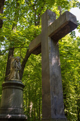 At the Smolensk Cemetery in St. Petersburg, Russia