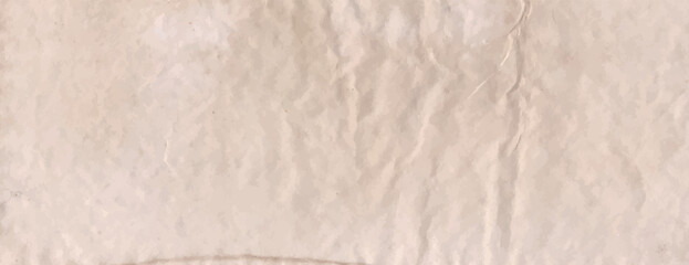 Old Paper texture background of old page isolated on brown long, web, background. Vector illustration. Image trace.