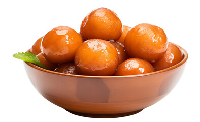 Gulab jamun, a delightful sweet round treat made with milk, flour and sugar, offers an irresistibly delicious taste, capturing the essence of traditional sweetness.