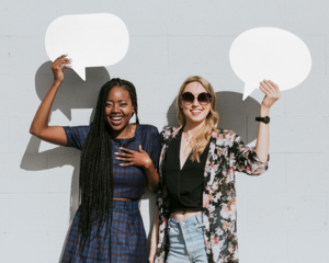 Thought bubbles png mockup, editable transparent design