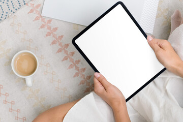 Tablet screen png transparent mockup