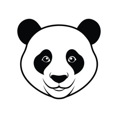 Panda Silhouette Vector illustration 