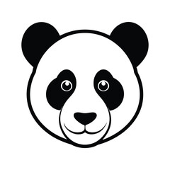 Panda Silhouette Vector illustration 