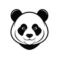 Panda Silhouette Vector illustration 