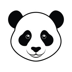 Panda Silhouette Vector illustration 