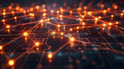 An interconnected web of digital services and platforms, represented by glowing nodes and lines, illustrating the seamless integration of various technologies