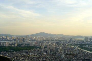 용마산에서 본 풍경
