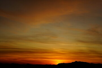 용마산 중랑구 노을 일몰
