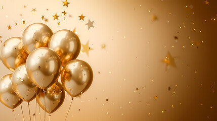 Golden balloons