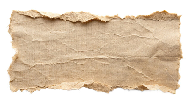 Torn ripper paper sheet Texture isolated on transparent background

