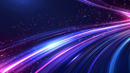 a blue and purple light streaks