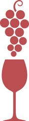 Wine logo. Icon. Isolated wine on white background