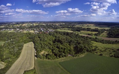 Kamieniołomy wapienne w Mikołowie – Mokre – widok z lotu ptaka. Śląski Ogród Botaniczny © arteffect.pl