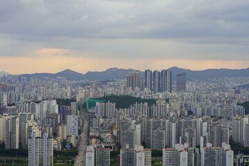 Obraz premium 용마산에서 본 풍경