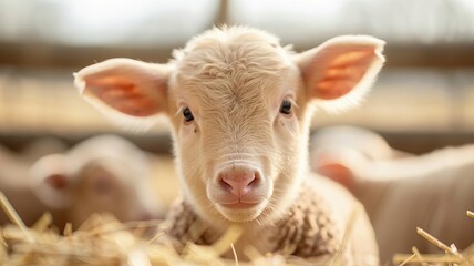Obraz premium Farmers using innovative packaging techniques for animals