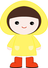 Raincoat girl