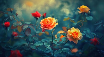 red and yellow tulips