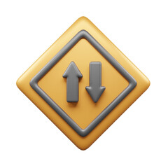 Traffic Sign And Symbol 3D Icon or Road sign 3d icon