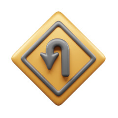 Traffic Sign And Symbol 3D Icon or Road sign 3d icon