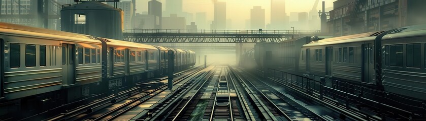 Fototapeta premium A train platform