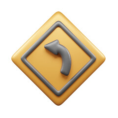 Traffic Sign And Symbol 3D Icon or Road sign 3d icon