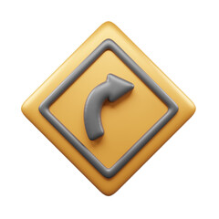 Traffic Sign And Symbol 3D Icon or Road sign 3d icon