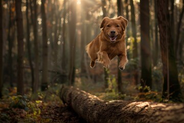 Serene Golden Retriever Basking in Sunlit Bliss on Summer Day - Generative AI. Beautiful simple AI generated image in 4K, unique.