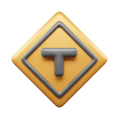 Traffic Sign And Symbol 3D Icon or Road sign 3d icon