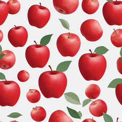 red apple fruit isoted