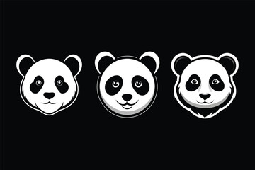 Panda Silhouette Vector illustration
