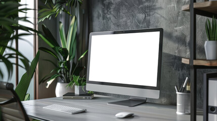 Fototapeta premium PNG image of Blank Computer Monitor Screen