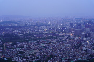 인왕산에서 바라본 풍경