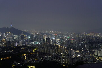 인왕산에서 바라본 풍경