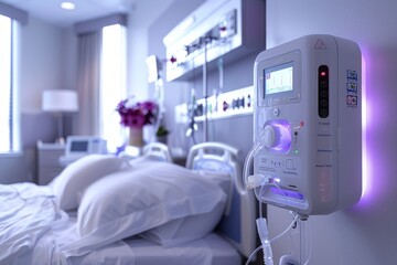 Modern Hospital Rooms with Advanced Medical Equipment